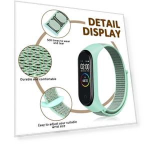 Nylon Loop Strap for Smartwatches — Fitness Bands, Xiaomi