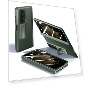 PU Leather Coated PC Skin-touch Case with Privacy Tempered Glass Film — Screen Protectors, Smartwatch 2025