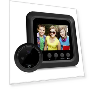 Smart 2.4-inch IR Night Vision Security Camera with Motion Detection and Cat's Eye Doorbell — Outdoor Security Cameras, TOMTOP