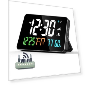 Smart Digital Wall Clock — Alarms & Clocks, TOP-MALL-001