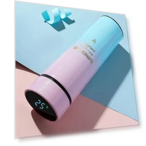 Gradient Temperature Display Cup — Travel Drinkware, VividTrove