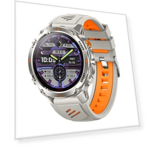 Smart Watch with GPS, 1.46-inch IPS Display, Bluetooth Calling, IP68 Waterproof, Flashlight, Heart Rate Monitor, 540 mAh... — Smartwatches, Rainbuvvy