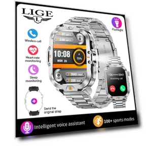 Smart Watch with LED Flashlight — Smartwatches, LIGE