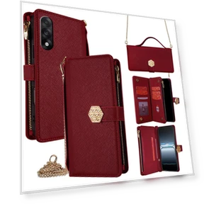 Textured Cross PU Leather + TPU Wallet Phone Case with Strap — Basic Cases, Smartwatch 2025