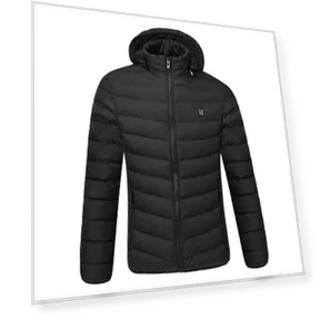 Winter Smart USB-Padded Cotton Jacket with Electric Heating — Fleece, mianduijifengba