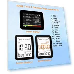 13-in-1 Graffiti Smart WiFi Air Quality Detector — Air Quality Monitors, ToolCraft