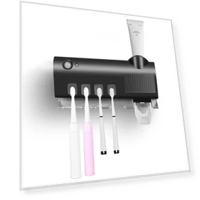 Automatic UV Light Smart Toothpaste Dispenser with Toothbrush Sterilizer — Toothbrush Holders, Refreshing Home