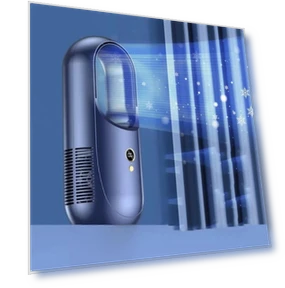 Bladeless Fan with LED Display — Portable Cooling Solutions, Xiaomimijia