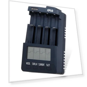 Digital Smart 4-Slot LCD Charger — Chargers, chest