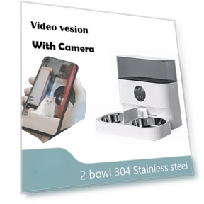 Double Bowl Remote WiFi Control Multi Pet Feeder — Feeders, Surrunme