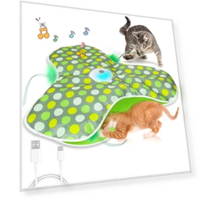 Electric Hide and Seek Cat Toy Smart Feather Teaser Wand — Cat Playthings, gaodaidecoe