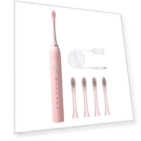 Electric Toothbrush with 4 Brush Heads — Electric Toothbrush Heads, CoreCove