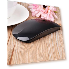 Ergonomic USB Wireless Thin Mouse with Touch Wheel — Computer Mice, SH Tech