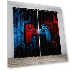 Kids Gaming Controller Curtains — Kids' Décor, A Family Of Home Textiles