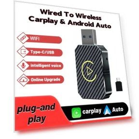 Mini Wireless Adapter for Apple CarPlay and Android Auto — Car Accessories & Gadgets, LIAESMART
