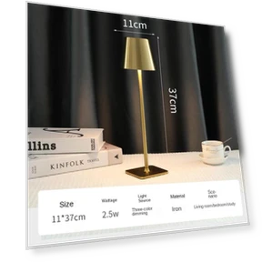 Minimalist Retro Coffee Shop Atmosphere LED Desk Lamp — Study & Desk Lighting