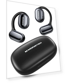 Open Ear Monster Fully Wireless Bluetooth Headphones — In-Ear Headphones, J-Tech Direct