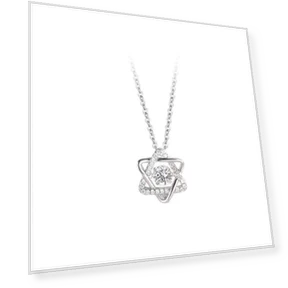 Smart Necklace with Six-Pointed Star — Smart Jewelry, Lucky Star Jewelry