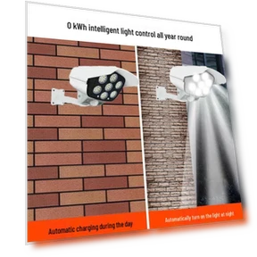 Smart Solar Outdoor Lights with Motion Sensor and Fake Camera — Street Lighting, HomeHarmony