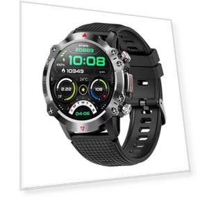 Smart Watch: Round Display, Heart Rate Monitor, Blood Pressure, Blood Oxygen, Bluetooth Calls, Step Counter, Weather... — Smartwatches, Best Electronics