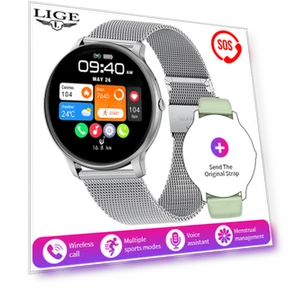 Smart Watch with Bluetooth and Voice Assistant — Smartwatches, LIGE