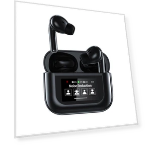 True Wireless Earbuds with Touch Screen and Charging Case — In-Ear Headphones, Andoer