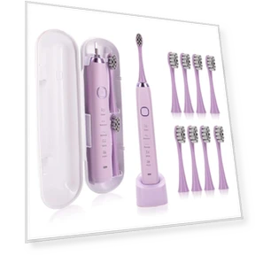 Ultrasonic Whitening Electric Toothbrush — Ultrasonic, Light makeup