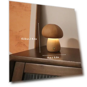 Wooden Mushroom Night Light — Night Lights, Yiran Furniture
