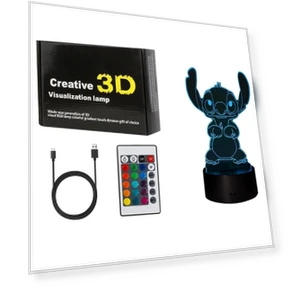 3D LED Smart Remote Control Lamp — Kids' Lamps, Hong Art