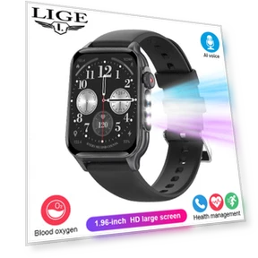 Colorful Breathing Light Smart Watch — Smartwatches, LIGE
