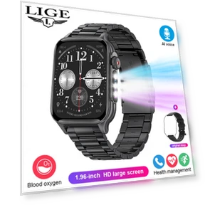 Colorful Breathing Light Smart Watch — Smartwatches, LIGE