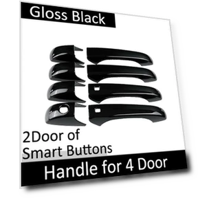 Glossy Black Smart Door Handle Cover — Car Door Entry Guard