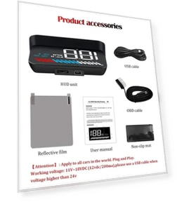 Head Up Display Car HUD Windshield Projector Smart Digital Gauge — Overhead Monitors, Cars Auto Home