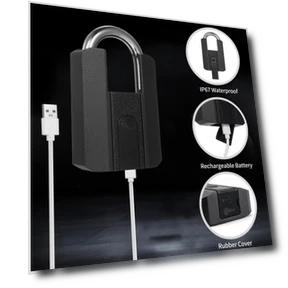 Heavy Duty Fingerprint Padlock — Locks, Painter