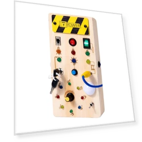 Kids Early Education Toys Electronic LED Light Baby Wooden Sensory Busy Board — Melody Makers, Bai Fen Bai dolls and toys