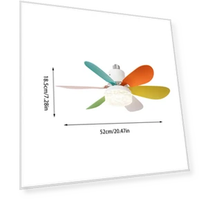 LED Ceiling Fan with Detachable Fan and Smart Remote — Ceiling Fan Lighting Solutions, Super Dream Home