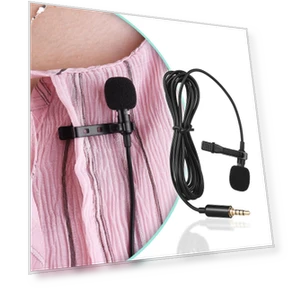 Mini Portable Clip on Lapel Lavalier Condenser Mic Wired Microphone — Microphones, KaiSai