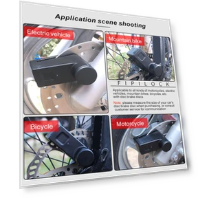 Motorcycle Bluetooth Electric Smart Disc Brake Lock with Fingerprint — Locks, Jinjian