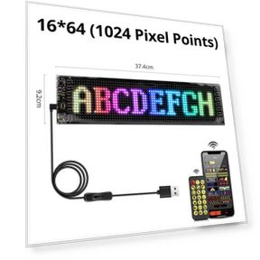 Programmable Smart USB LED Pixel Matrix Display — Digital Kiosks & Interactive, 888 Auto Parts Town