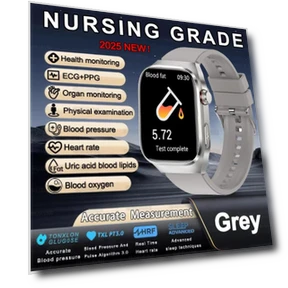 Smart Health Watch for Men with Uric Acid, Blood Lipids, ECG+PPG Monitoring — Smartwatches, JT-Online