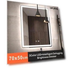 Smart Makeup Mirror with 3-Color Lighting — Handheld, Vinde Home