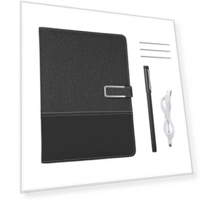 Smart Pen with Leather Notebook — Fittings, TOMTOP