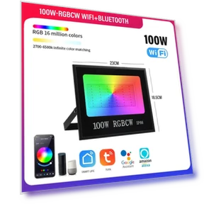 Smart RGB LED Spotlight — Garden Illumination, Rainbow Rain