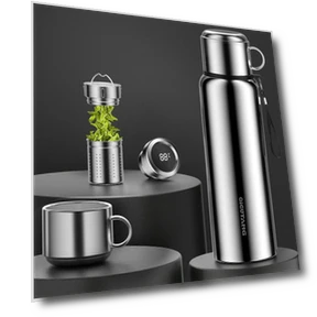 Smart Temperature Display Vacuum Insulated Thermos — Hydration Essentials, Living Mall