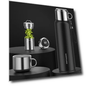 Smart Temperature Display Vacuum Insulated Thermos — Travel Drinkware, Living Mall