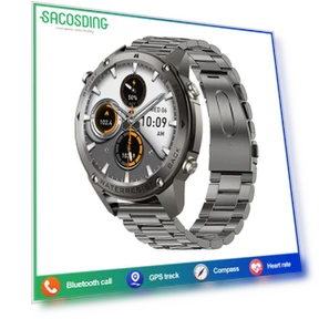 Smart Watch for Men with AMOLED Display, GPS, and Fitness Tracking — Smartwatches, SACOSDING