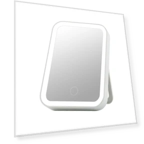 Touchscreen Makeup Mirror — Compact & Travel, Light makeup