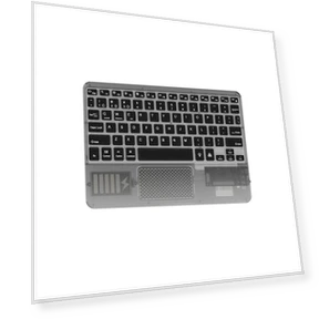 Transparent Wireless Bluetooth Keyboard with Touchpad — Keyboard Cases, Bellatrix