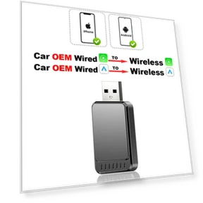 Wireless CarPlay Adapter Mini Body Smart AI Box — Stereo Receivers, Auto Accessories Home