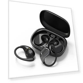 Wireless Earbuds with Over-Ear Hook — In-Ear Headphones, Meiteai-Earphones